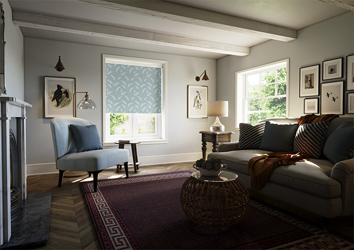 Innocence (Blackout), Bermudan Blue - Roller Blind - Image 7